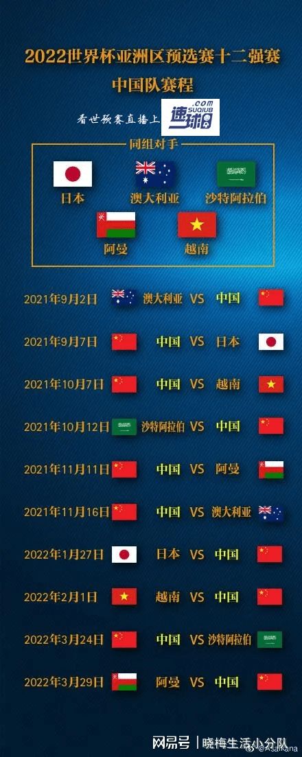世预赛直播：中国VS日本CCTV5和咕都将直播
