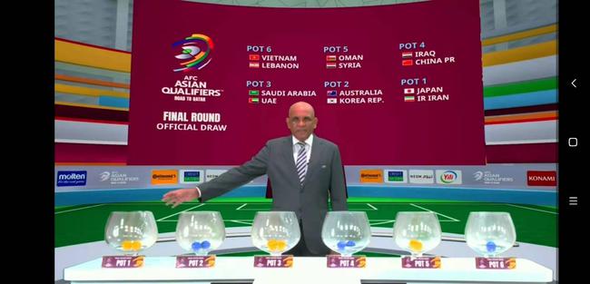 世预赛亚洲区十二强赛抽签结果出炉国足身份被抽在B组
