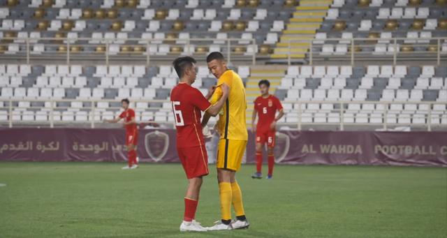 中国U23男足备战“迪拜杯”邀请赛1：1