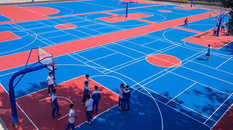 Explain篮球场翻新改造工程.众建宏（北京）有限公司