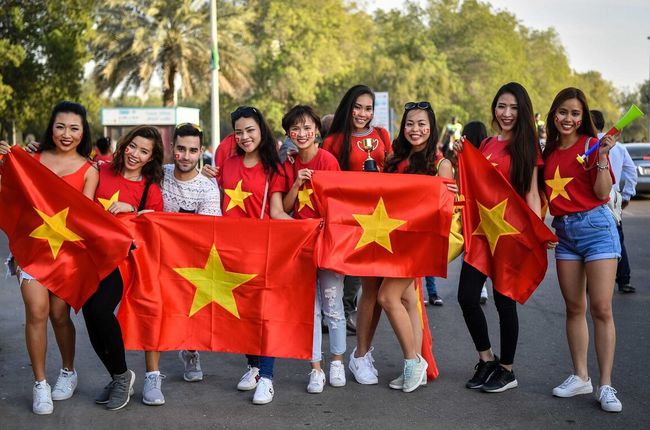 U23亚洲杯1/4决赛结束四场500名越南球迷助阵