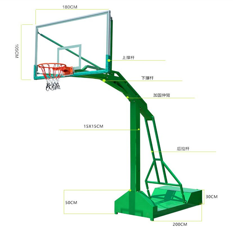 篮球架安装施工方法，你知道吗？篮板安装时五个连接点