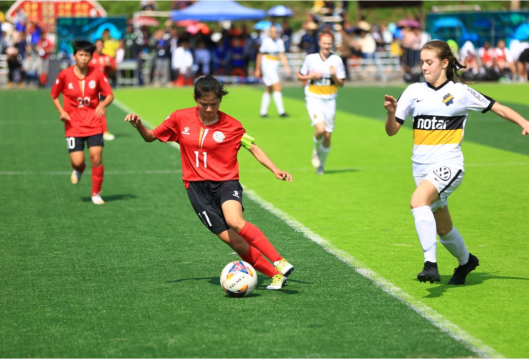 琼中女足迎来2022年全国女足锦标赛第二阶段9-16名