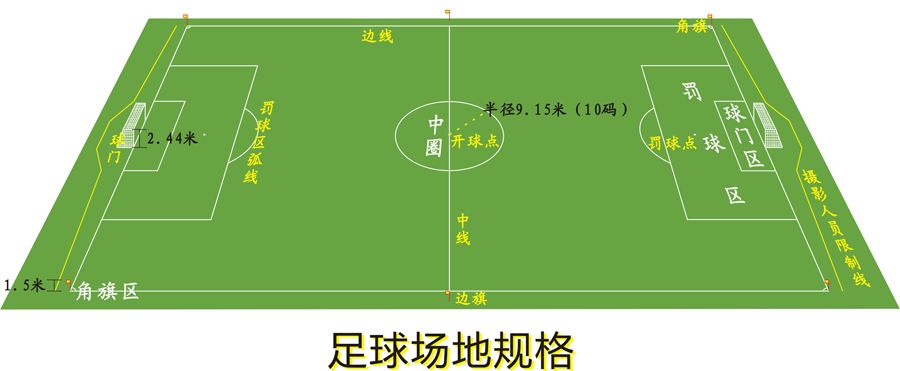 五人制足球场建设尺寸体育专业人员介绍-上海怡健医学