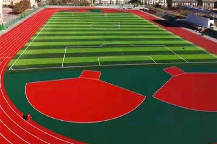 石嘴山人造草坪足球场和高品质的塑胶跑道苏州塑胶篮球场施工简易的步骤