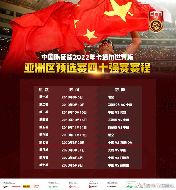 【前瞻】2019足球世界杯预选赛中国队中国队赛程6条答案