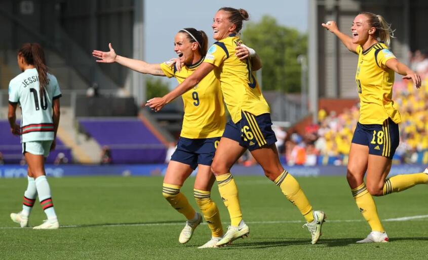 瑞典 5-0 葡萄牙：随着瑞典队进入四分之一决赛，球员收视率飙升