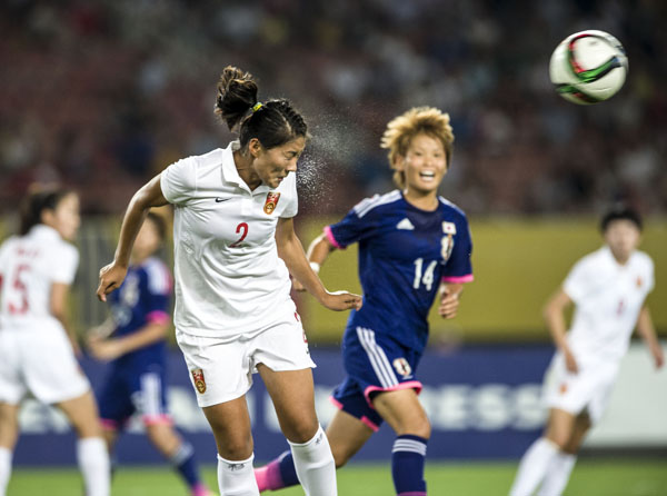 
东亚杯女足赛结束最后一轮争夺战日本女足1胜2平