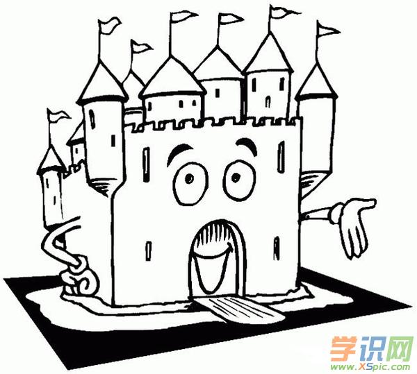 
【关于城堡的简笔画图片大全】城堡图片儿童画简单画怎么画